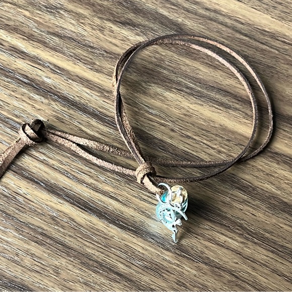 Handcrafted leather BOHO Pixie Dust Necklace - Picture 8 of 10